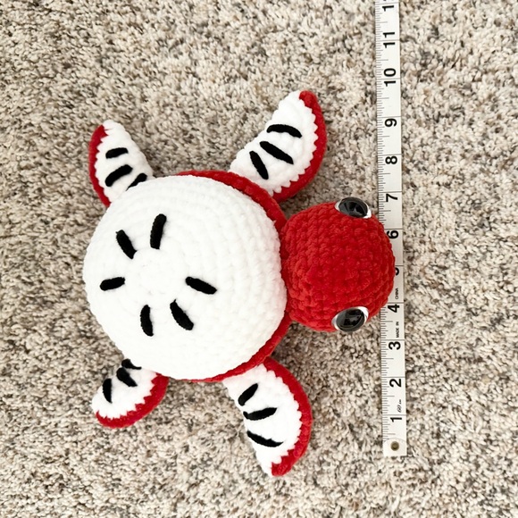 Handmade Crochet Fruit Turtle, Amigurumi turtle, Stuffed turtle,  Apple Turtle - Picture 5 of 6